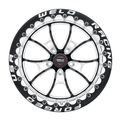 Weld S80 17x10 / 5x115 BP / 6.7in BS Black Wheel (High Pad) - Black Single Beadlock MT 80HB7100W67F 80HB7100W67F Photo - Primary