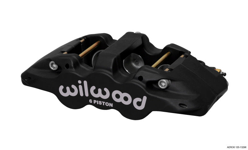 Wilwood Caliper-Aero6-L/H - Black Anodize 1.75/1.38/1.38in Pistons 1.25in Disc 120-13296 120-13296 Photo - Primary