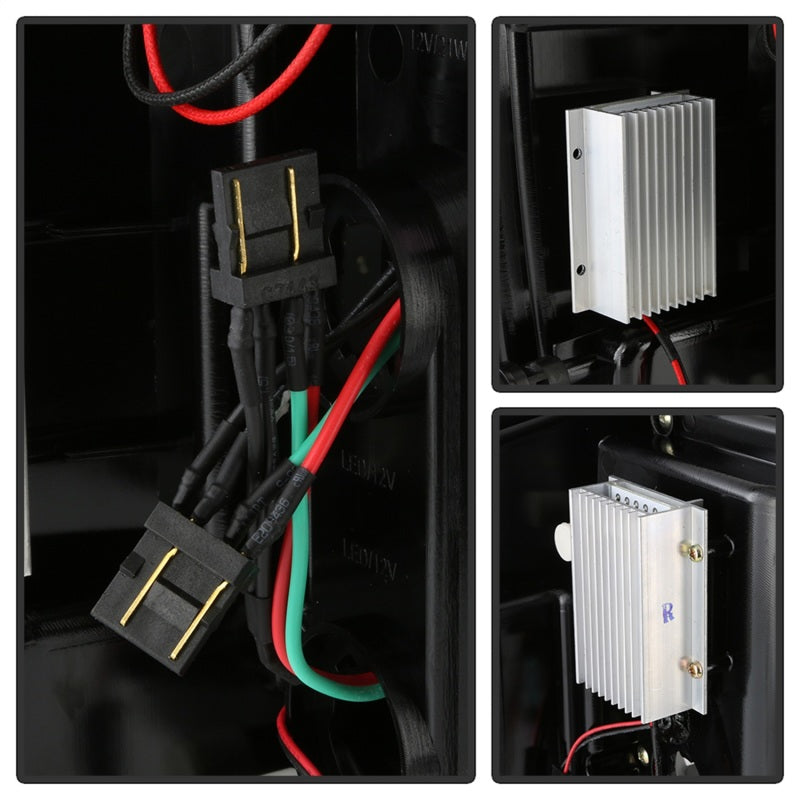 SPYDER Chevy 1500 14-16 Light Bar LED Tail Lights All Blk ALT-YD-CS14-LBLED-BKV2 5085856 5085856 Photo - Unmounted