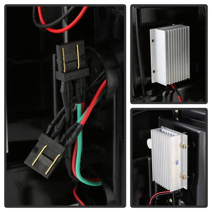 SPYDER Chevy 1500 14-16 Light Bar LED Tail Lights All Blk ALT-YD-CS14-LBLED-BKV2 5085856 5085856 Photo - Unmounted