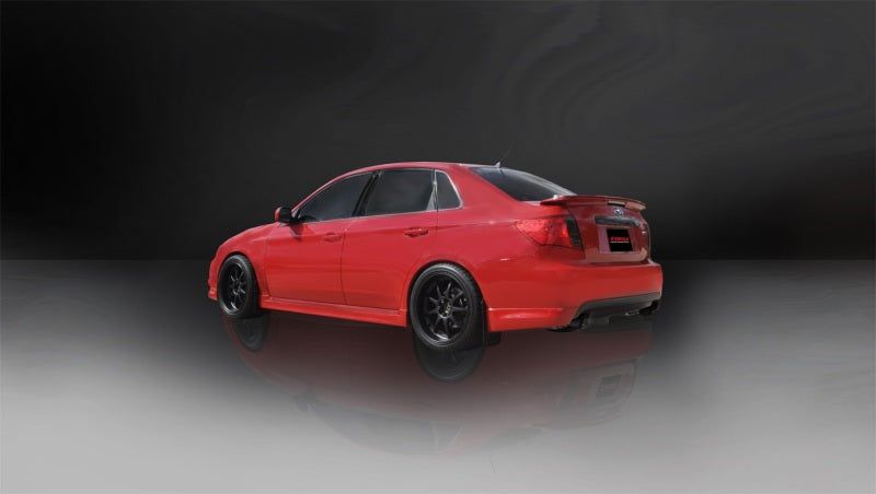 Corsa 08-10 Subaru Impreza WRX Sedan 2.5L Turbo Manual 3in Sport Cat-Back Exhaust w/4in Black Tips 14865BLK 14865BLK Photo - lifestyle view
