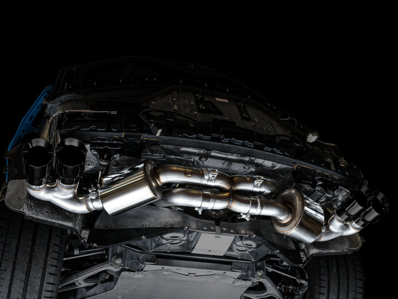 AWE Tuning 2020 Chevrolet Corvette (C8) Touring Edition Exhaust - Quad Diamond Black Tips 3015-43159 3015-43159 Photo - out of package