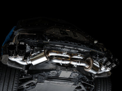 AWE Tuning 2020 Chevrolet Corvette (C8) Touring Edition Exhaust - Quad Diamond Black Tips 3015-43159 3015-43159 Photo - out of package