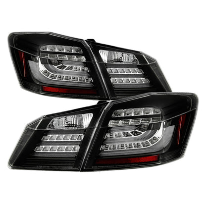 Spyder Honda Accord 2013-2015 4DR LED Tail Lights - Black ALT-YD-HA13LED-LED-BK 5082053 5082053 Photo - Primary