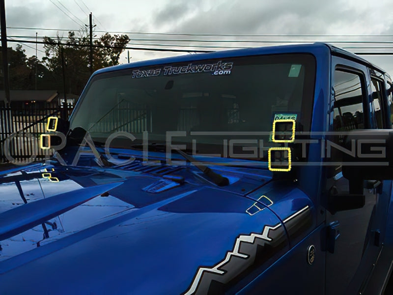 ORACLE Lighting Oracle Off-Road 3in W Square Spotlight with Halo - White 5777-001 5777-001 Photo - Close Up
