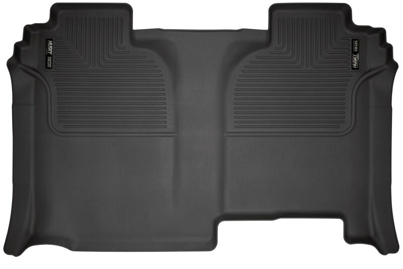 Husky Liners 2020+ Chevrolet Silverado 2500 Crew Cab WeatherBeater Black 2nd Row Floor Liners 14221 14221 Photo - Primary