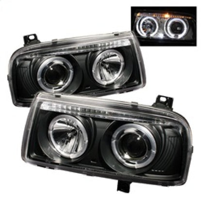 Spyder Volkswagen Jetta III 93-98 Projector Headlights LED Halo Blk High H1 Low H1 PRO-YD-VJ93-HL-BK 5012197 5012197 Photo - Primary