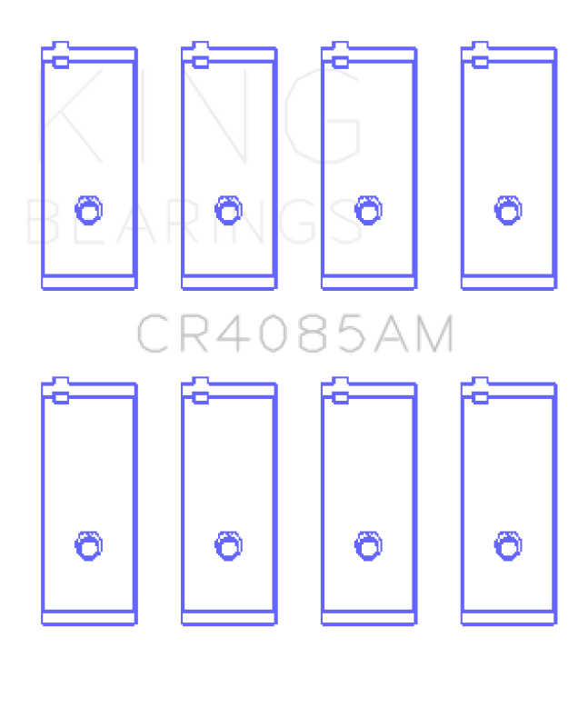 King Toyota 2T / 3T / 3T-G / 4T-G (Size Standard) Connecting Rod Bearing Set CR4085AM CR4085AM Photo - Primary