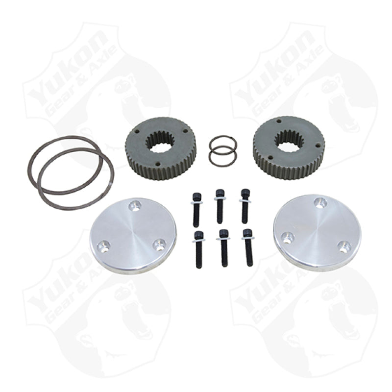 Yukon Gear & Axle Yukon Gear Hardcore Drive Flange Kit For Dana 44 / 19 Spline Outer Stubs. Non-Engraved Caps YHC50008 YHC50008 Photo - Primary