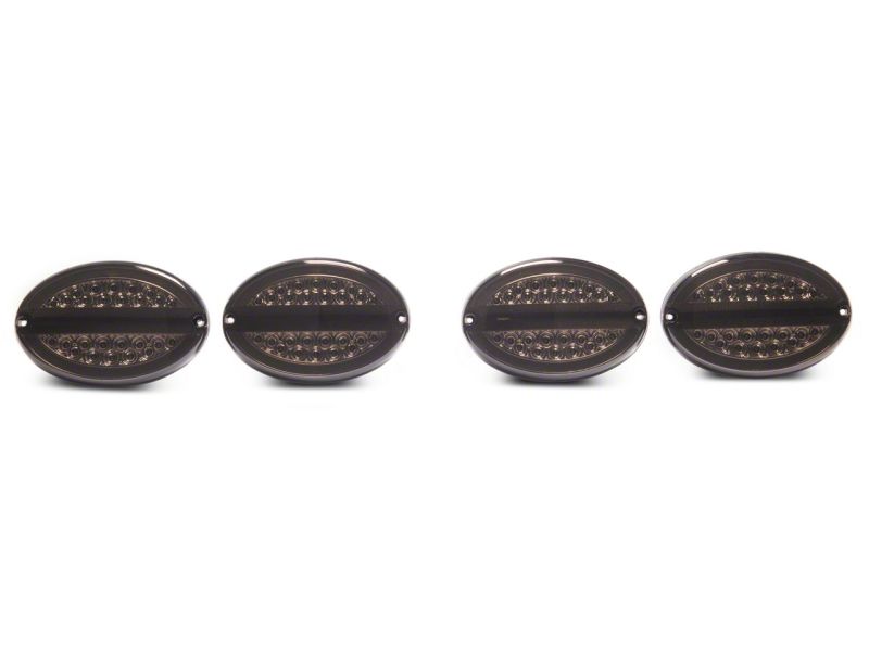 Raxiom 97-04 Chevrolet Corvette C5 Axial Series LED Tail Lights- Chrome Housing- Smoked Lens CV4612 CV4612 Photo - Close Up