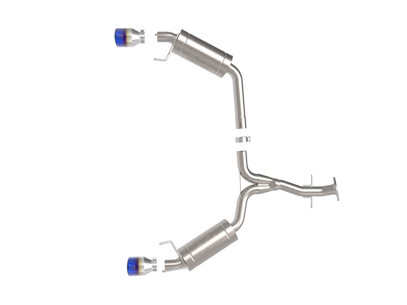 aFe POWER Takeda 06-13 Lexus IS250/IS350 SS Axle-Back Exhaust w/ Blue Flame Tips 49-36055-L 49-36055-L Photo - Unmounted