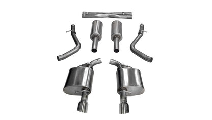 Corsa 17-18 Dodge Charger 5.7L V8 Xtreme Cat-Back Dual Rear Exit w/4.5in Polished Tips 21004 21004 Photo - Primary