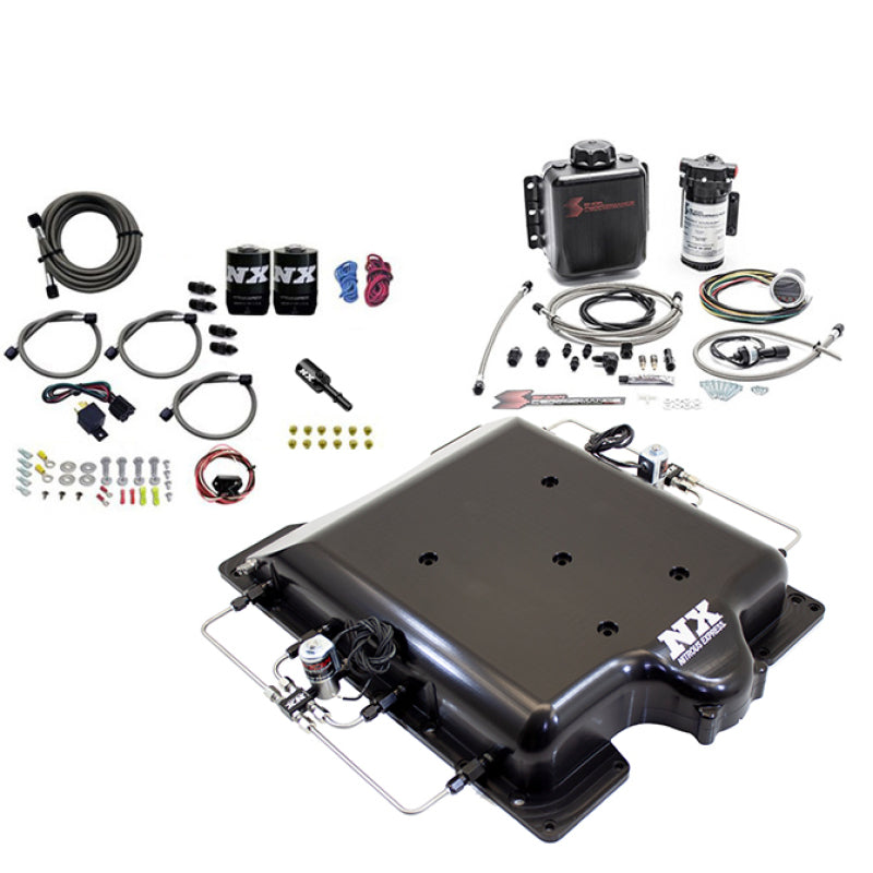 Nitrous Express Dodge Hellcat Supercharger Lid Nitrous & Water Injection Kit (100-400HP) w/o Bottle 20972BMF-00 20972BMF-00 Photo - Primary
