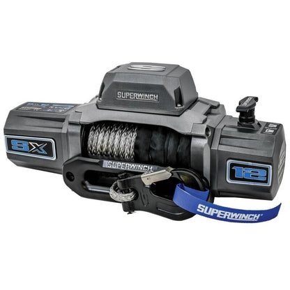 Superwinch 12000 LBS 12 VDC 3/8in x 80ft Synthetic Rope SX 12000SR Winch - Graphite 1712201 1712201 Photo - out of package