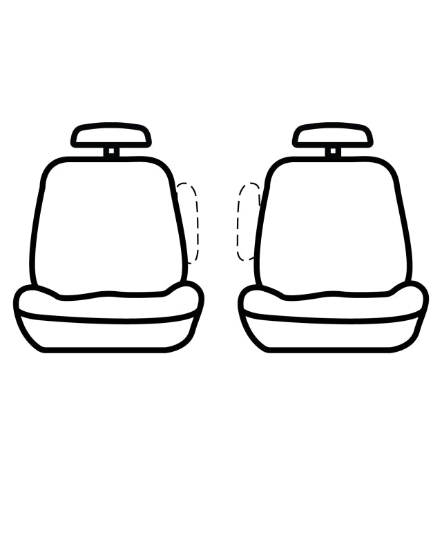 Covercraft 10-13 Ford Transit Polycotton SeatSaver Custom Front Row Seat Covers - Charcoal SS3403PCCH SS3403PCCH Photo - out of package