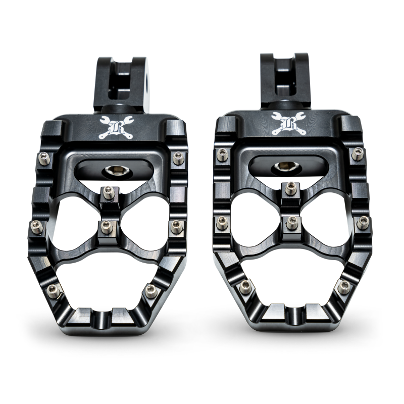 Burly Brand 18-24 M8 Softail MX-Evolution Passenger Pegs - Black B13-1017B B13-1017B User 1