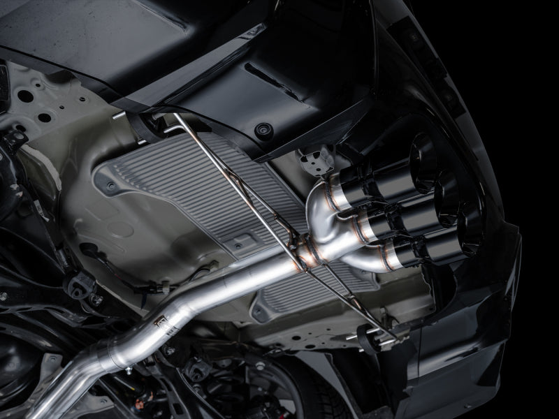 AWE Tuning 2024 Acura Integra Type S DE5 FWD Track Edition Exhaust w/ Triple Diamond Black Tips 3020-53335 3020-53335 Photo - Mounted