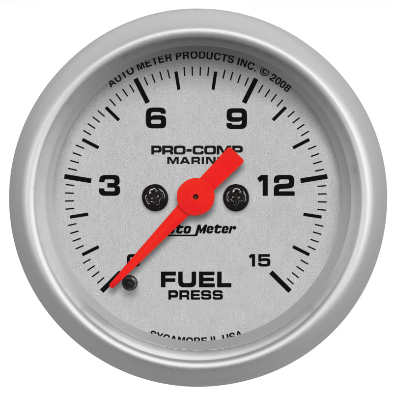 AutoMeter Marine 2-1/16in 15 PSI Digital Stepper Motor Fuel Pressure Gauge 200848-33 200848-33 Photo - Primary