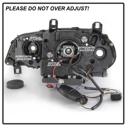 Spyder 07-10 BMW X5 E70 (HID Models Only) Projector Headlights - Black PRO-YD-BMWE7007-AFSHID-BK 5085481 5085481 Photo - Unmounted