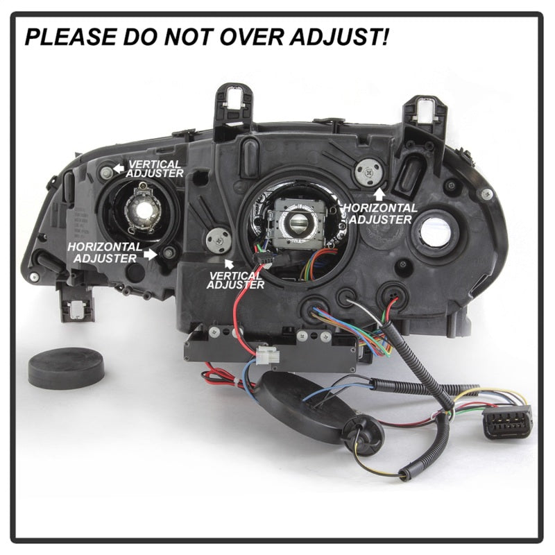 Spyder 07-10 BMW X5 E70 (HID Models Only) Projector Headlights - Black PRO-YD-BMWE7007-AFSHID-BK 5085481 5085481 Photo - Unmounted