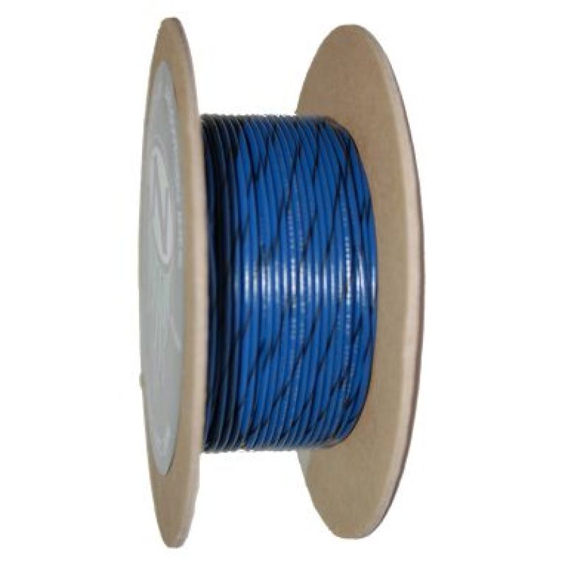 NAMZ OEM Color Primary Wire 100ft. Spool 18g - Blue/Black Stripe NWR-60-100 NWR-60-100 Photo - Primary