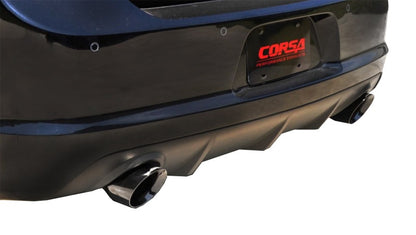 Corsa Performance 12-13 Dodge Charger SRT-8 6.4L V8 Black Xtreme Cat-Back Exhaust 14464BLK Photo - Mounted