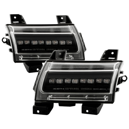 SPYDER 18-20 Jeep Wrangler Front Fender LED Lights - Black (CCL-YD-JW18-SEQ-BK) 5088543 5088543 Photo - Primary
