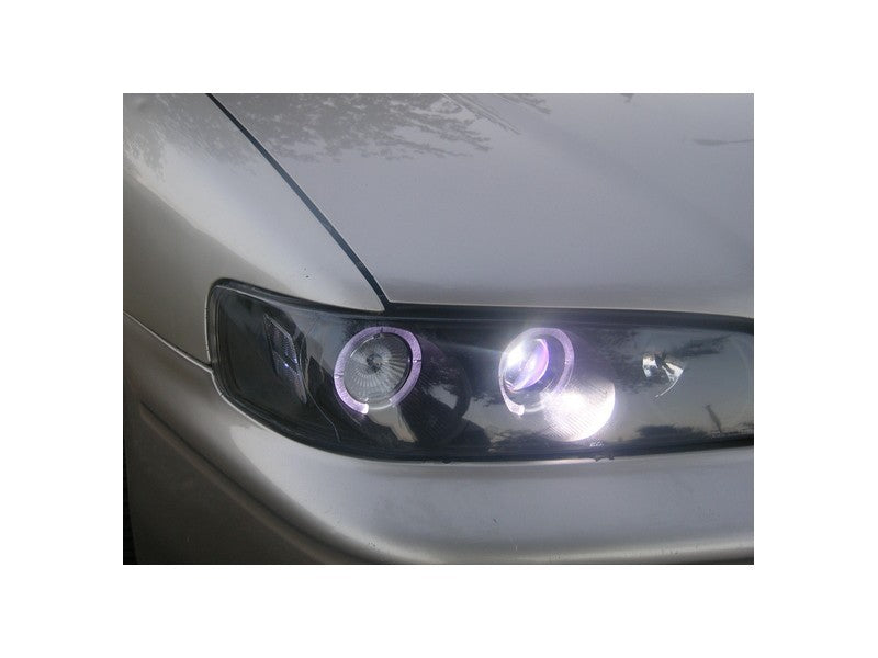 Spyder Honda Accord 94-97 1PC Projector Headlights LED Halo Amber Reflctr Blk PRO-YD-HA94-AM-BK 5010698 5010698 User 1