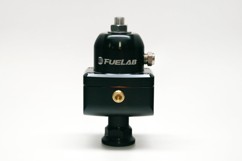 Fuelab 555 Carb Adjustable FPR Blocking 10-25 PSI (1) -8AN In (2) -8AN Out - Black 55503-1 55503-1 Photo - Primary