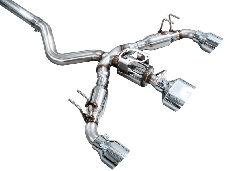 AWE Tuning AWE 23-24 Toyota GR Corolla Track Edition Catback Exhaust - Chrome Silver Tips 3020-52472 3020-52472 Photo - out of package