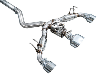 AWE Tuning AWE 23-24 Toyota GR Corolla Track Edition Catback Exhaust - Chrome Silver Tips 3020-52472 3020-52472 Photo - out of package