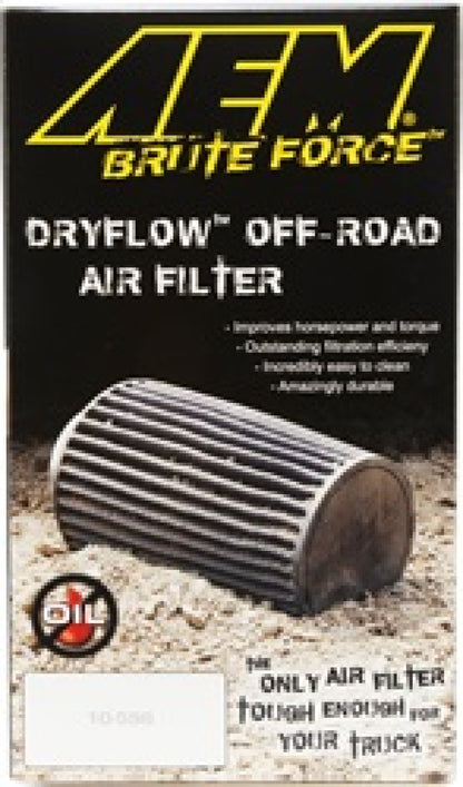 AEM Induction AEM Dryflow 4in. X 9in. Round Tapered Air Filter 21-2059BF 21-2059BF Photo - in package