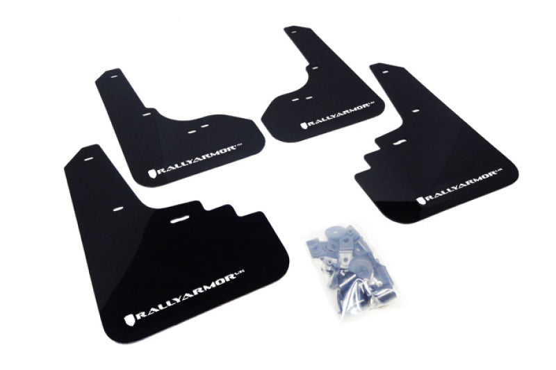 Rally Armor 05-09 Legacy UR Mud Flap White Logo MF4-UR-BLK/WH Photo - Primary