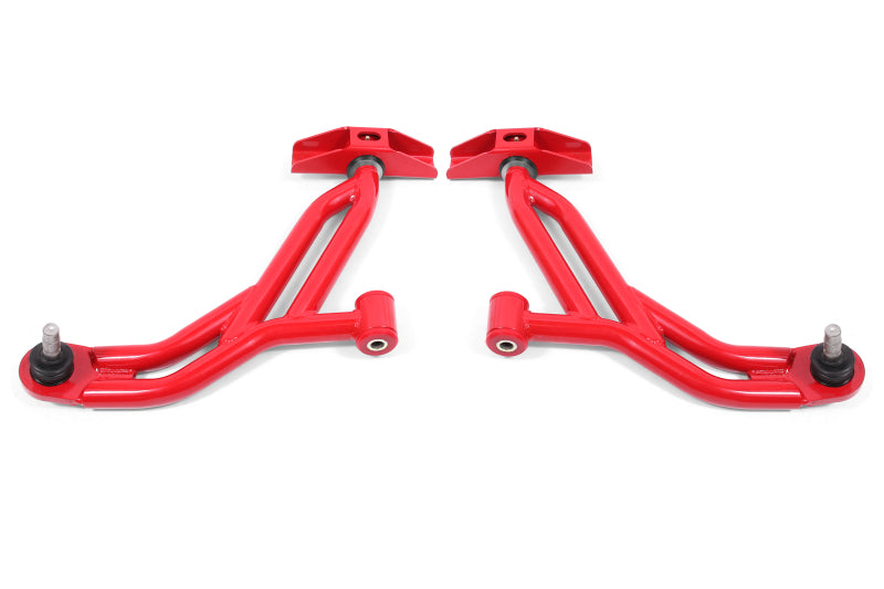 BMR Suspension 05-14 Ford Mustang Lower A-Arms - Red - Non-Adjustable AA750R AA750R Photo - Primary