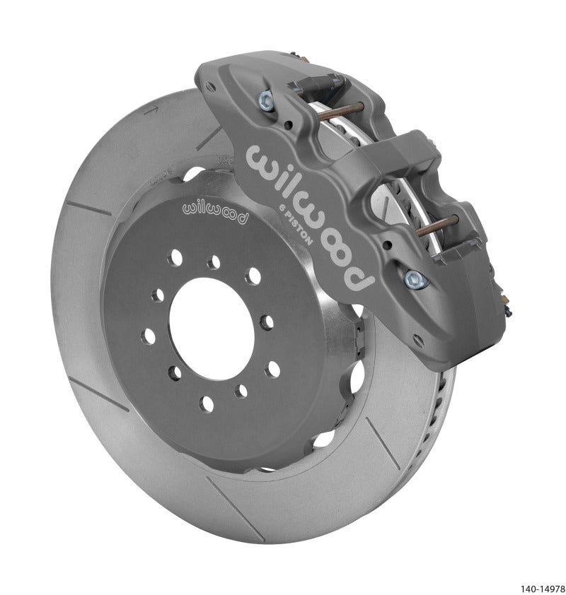 Wilwood AERO6R/ST Front 14.00in Road Race Kit - Gray Hard Anodize 00-06 BMW M3 (E46) 140-14978 140-14978 User 1