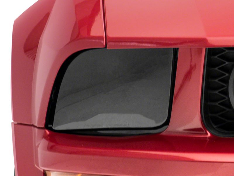 Raxiom 05-09 Ford Mustang Axial Series OEM Style Rep Headlights- Chrome Housing- Smoked Lens 413415 413415 Photo - Close Up