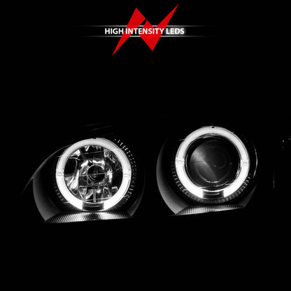 Anzo 2000-2004 Infiniti I30 Projector Headlights w/ Halo Black 121077 User 6