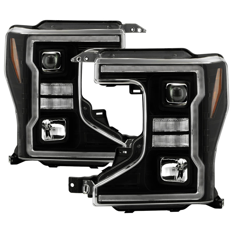 SPYDER Signature 20-22 Ford F250/F350 (Halogen) Proj. Headlights - Black (PRO-YD-FS20HALSI-SEQ-BK) 5088628 5088628 Photo - Primary