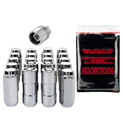McGard 5 Lug Hex Install Kit w/Locks (Cone Seat Nut) M14X2.0 / 13/16 Hex / 2.25in. Length - Chrome 84505 84505 Photo - Primary