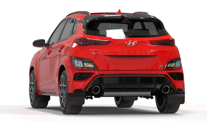 Rally Armor 2022 Hyundai Kona N Black UR Mud Flap w/ White Logo MF83-UR-BLK-WH MF83-UR-BLK-WH User 1