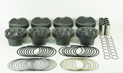 Mahle MS Piston Set Chevy SB 405ci 4.145in Bore 3.5/3.75 Stroke 6.125/6 Rod .927 Pin 9cc 13.0/13.9CR 197754545 197754545 Photo - Primary