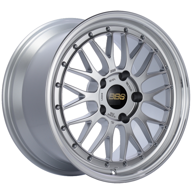 BBS LM 18x10 5x130 ET65 CB71.6 Diamond Silver Center Diamond Cut Lip Wheel LM266DSPK LM266DSPK Photo - Primary