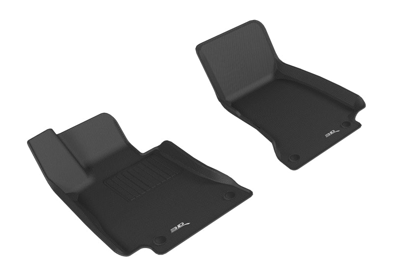 3D MAXpider 2017-2019 Mercedes-Benz E-Class Sedan W213 Kagu 1st Row Floormat - Black L1MB08811509 L1MB08811509 Photo - Primary