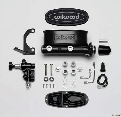 Wilwood HV Tandem M/C Kit w L/H Bracket & Prop Valve 261-13270-BK Photo - Primary
