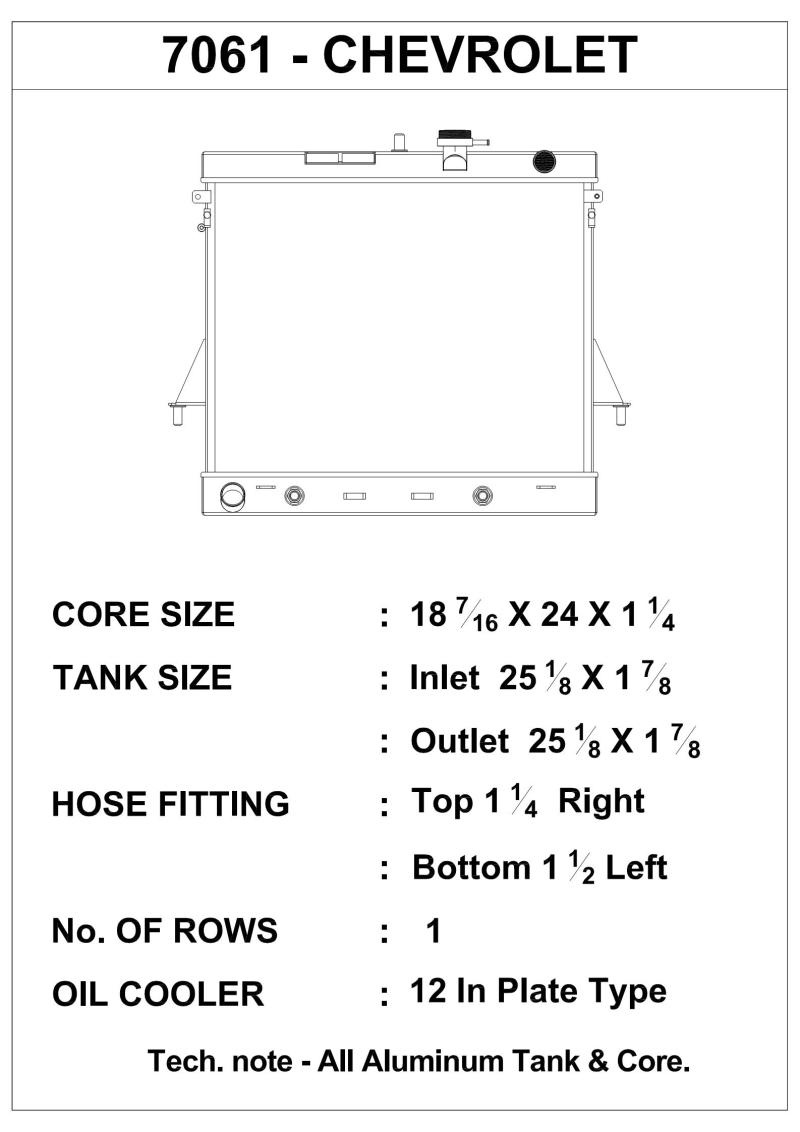 CSF Hummer H3 & H3T (combo model - 3.5L, 3.7L & 5.3L) 7061 Photo - Primary