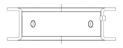 ACL Mitsubishi 4G63/4G64 6 Bolt 1st Gen DSM 0.25mm Oversized High Performance Main Bearing Set 5M1144H-.25 5M1144H-.25 Technical Drawing