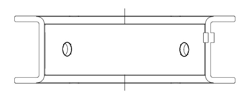 ACL Mitsubishi 4G63/4G64 6 Bolt 1st Gen DSM Standard Size High Performance w Extra Oil Clearance Mai 5M1144HX-STD 5M1144HX-STD Technical Drawing