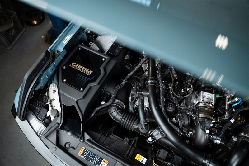 CORSA Performance Corsa 21-22 Ford Bronco 2.7L Closed Box Air Intake With MaxFlow 5 Oiled Filter 47003 47003 Photo - Mounted