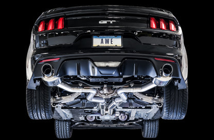 AWE Tuning S550 Mustang GT Cat-back Exhaust - Touring Edition (Chrome Silver Tips) 3015-32084 3015-32084 Photo - Mounted