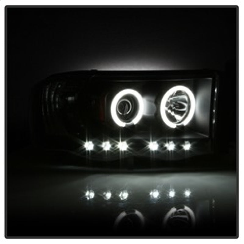 Spyder Dodge Ram 1500 02-05 03-05 Projector Headlights CCFL Halo LED Blk PRO-YD-DR02-CCFL-BK 5009951 5009951 Photo - Unmounted
